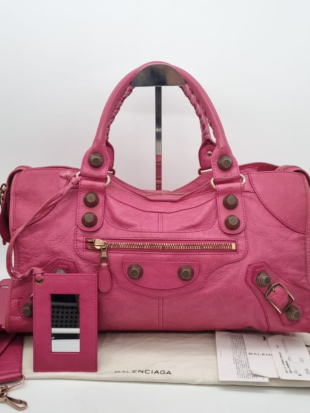 Balenciaga Part-time Cyclemen pink with Rose gold giant hardware